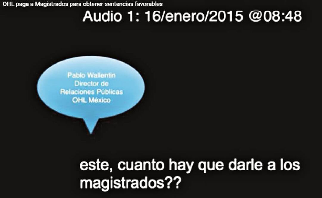 En YouTube apareció otro audio sobre la presunta corrupción en OHL