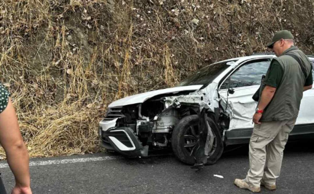 Así quedó el auto tras el impacto. Foto: Especial