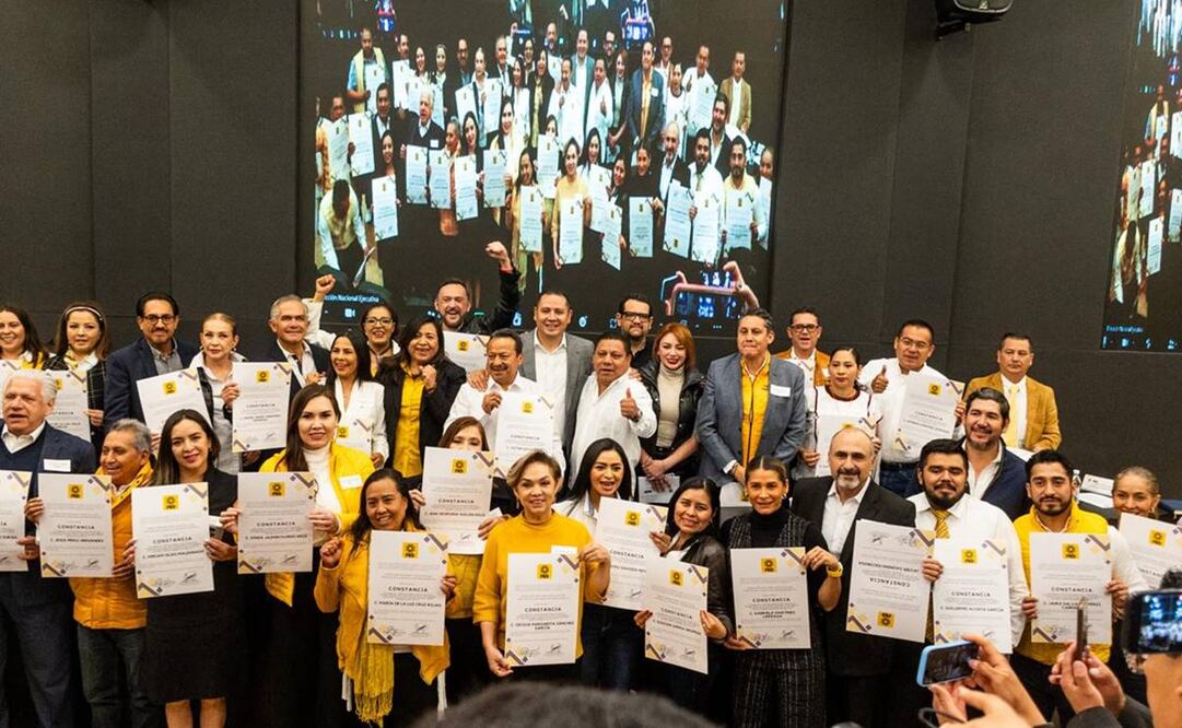 Candidatos al Senado de la República y a la Cámara de Diputados por el PRD. Foto: Especial