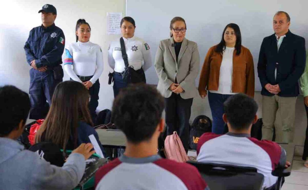 Operativo Mochila por la paz en escuelas de Ecatepec. Foto: Especial