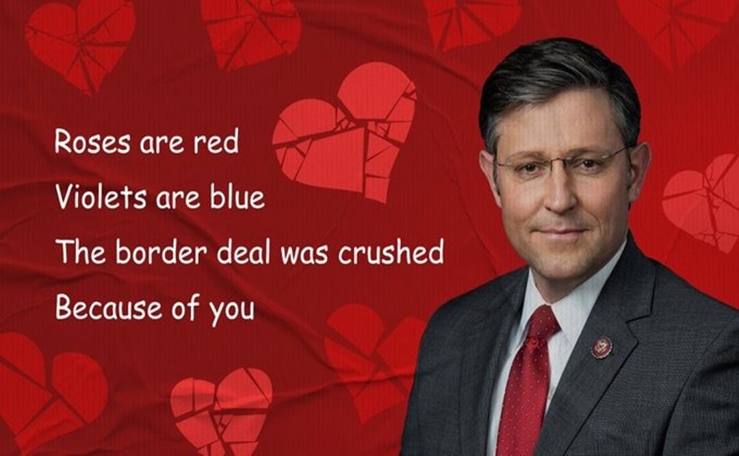 La Casa Blanca aludió así al acuerdo que, a cambio de ayuda para Ucrania e Israel, incluía restricciones migratorias para sellar la frontera, ante la oleada de migrantes. Foto: @WhiteHouse