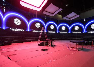 FOTOS: INE alista set del segundo debate presidencial; no habrá fallas técnicas, se compromete Taddei