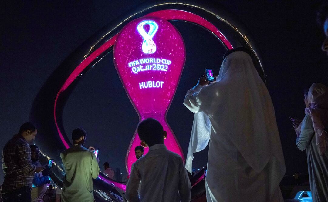 Reloj oficial de la Copa del Mundo de Qatar 2022: FOTO: AP