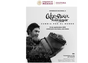 Celso Piña tendrá un homenaje nacional en Los Pinos