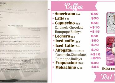 Abogados de Starbucks piden a cafetería local retirar palabra “frapuccino”