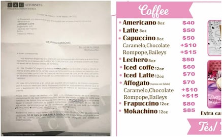 Abogados de Starbucks piden a cafetería local retirar palabra “frapuccino”