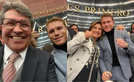 Senadores presumen en redes sociales sus fotografías con el Canelo Álvarez