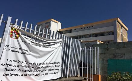 Trabajadores reanudan paro de labores en hospital de Oaxaca 