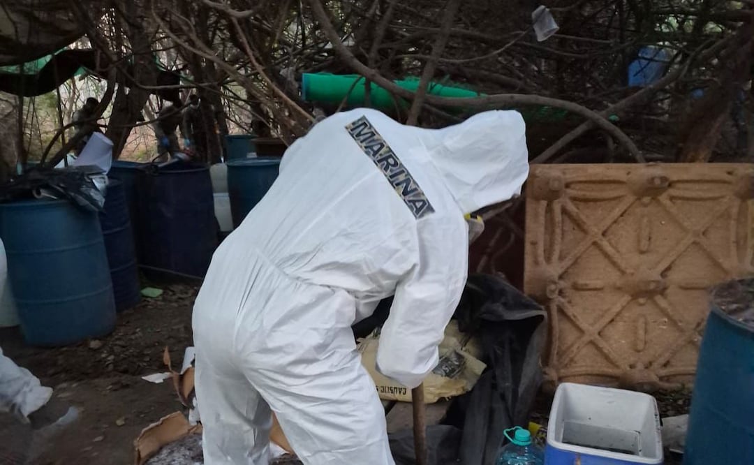 Marina localiza laboratorio clandestino en Culiacán, Sinaloa. Marzo 2026. Foto: Especial