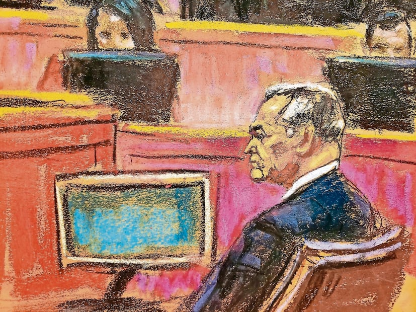 Este martes, un día antes de su sentencia, acusó al expresidente mexicano Andrés Manuel López Obrador de destruir al Poder Judicial y pidió al juez Brian Cogan que le imponga la sentencia más corta posible. Foto: Especial/El Universal