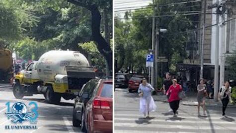 Captan en video fuga en pipa de gas en la Roma