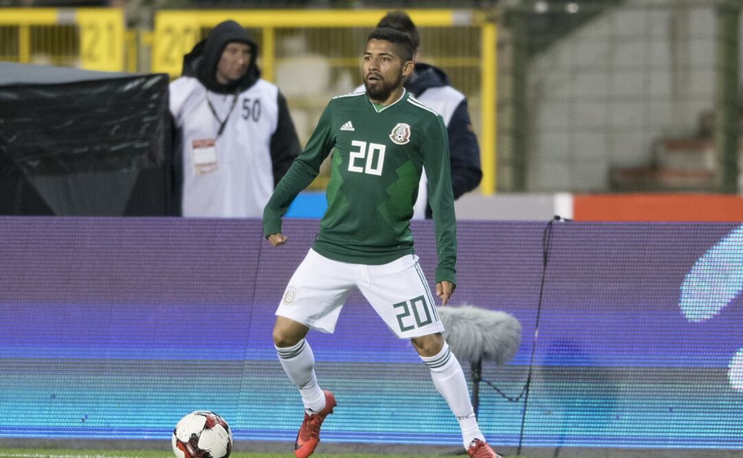 Imago7. Javier Aquino durante un partido con México