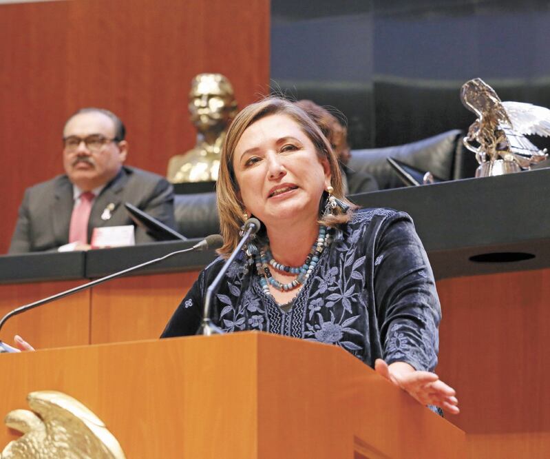 La senadora panista Xóchitl Gálvez presentó un video en el que afirmó que se localiza uno de los dos votos desaparecidos en los comicios para la CNDH. ARCHIVO EL UNIVERSAL