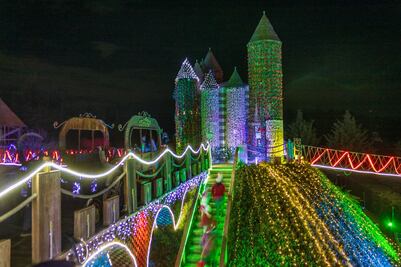 Noelandia: la villa iluminada de Volcanic Park en Puebla