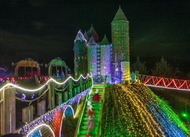 Noelandia: la villa iluminada de Volcanic Park en Puebla