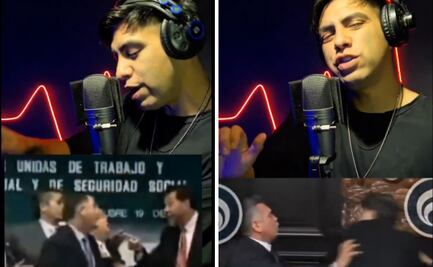 Alito Moreno vs Noroña: lanzan rap de la pelea en el Senado; Emiliano González se cuela en canción