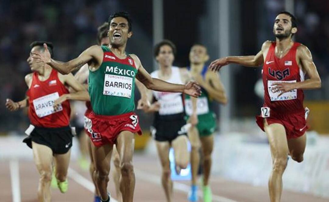 Barrios en su llegada a la meta. Tomada de: @CONADE
