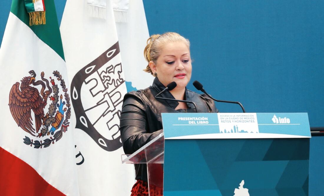 La única comisionada del InfoDF en funciones, Elsa Bibiana Peralta, admite que hay un entorno adverso en el instituto. (ESPECIAL)