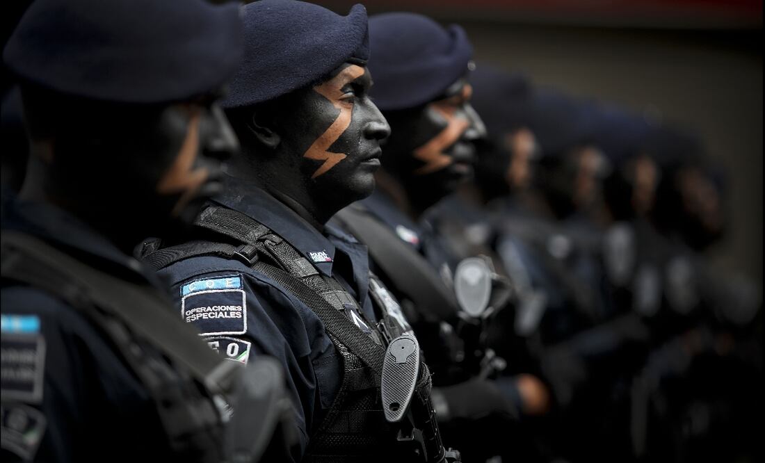 Members of the Federal Police during a Military Parade – Jair Cabrera/EL UNIVERSAL