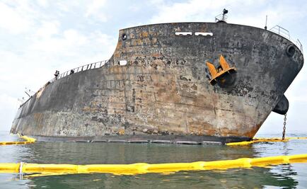 Denuncian presencia de diesel tras explosión de buque