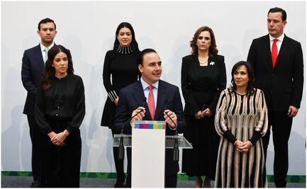 “Pa’delante”: Manolo Jiménez presenta a su gabinete y nuevo logo para el gobierno de Coahuila