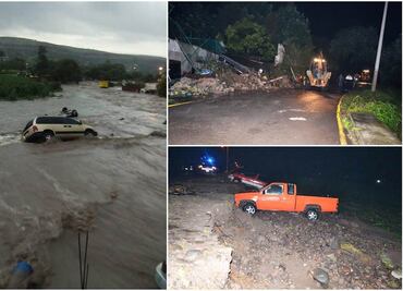 Evalúan daños en Tepeji del Río tras tromba