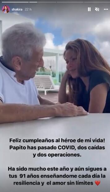 Shakira dedica conmovedoras palabras a su padre William, por su cumpleaños: "Héroe de mi vida"