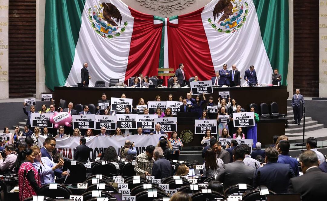 Ciudad de México 22 abril 2024 Discusión del dictamen para la creación del fondo de pensiones para el bienestar en la cámara de diputados. Foto: Fernanda Rojas/ El Universal