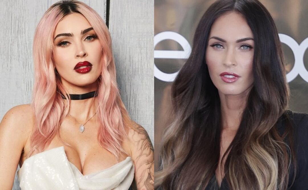 La actriz Megan Fox actualmente vs el especto de su rostro en 2017. Foto: Instagram oficial de Fox/ EL UNIVERSAL.
