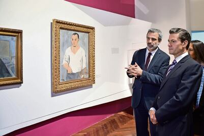 Visita EPN muestra en Museo de Bellas Artes