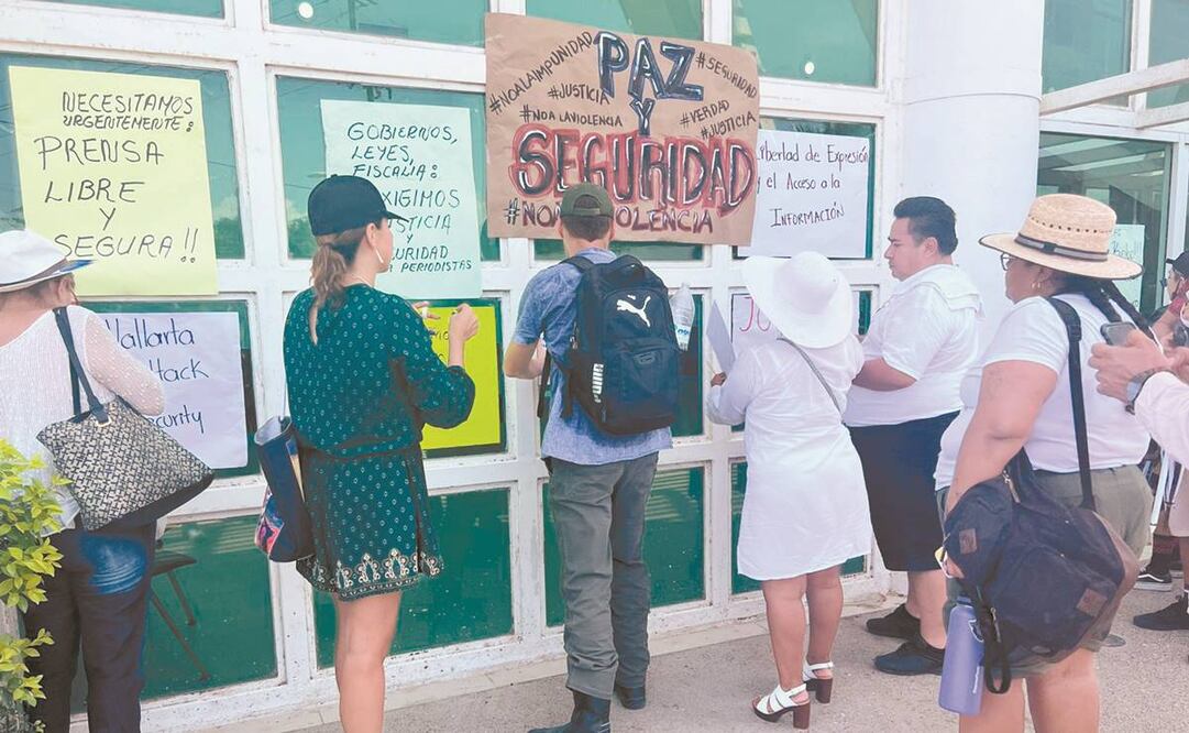 Tras el ataque a la periodista Susana Mendoza Carreño, colegas convocaron a diversas manifestaciones públicas contra la violencia sobre la prensa. Foto: Especial.
