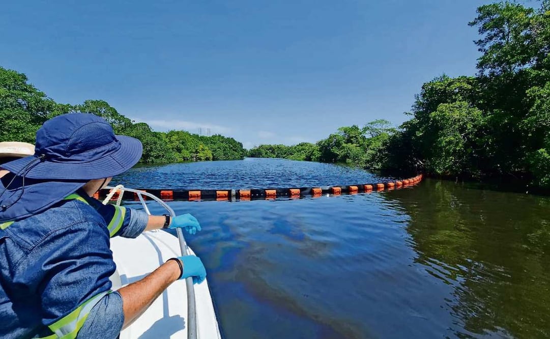 La Semades inició la instalación de barreras de protección en el río. Foto: Especial