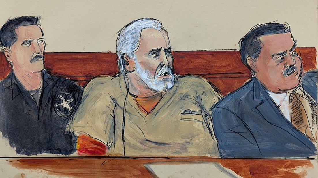 Ismael "El Mayo" Zambada, durante su audiencia de sentencia, en Nueva York FOTO: ELIZABETH WILLIAMS. AP