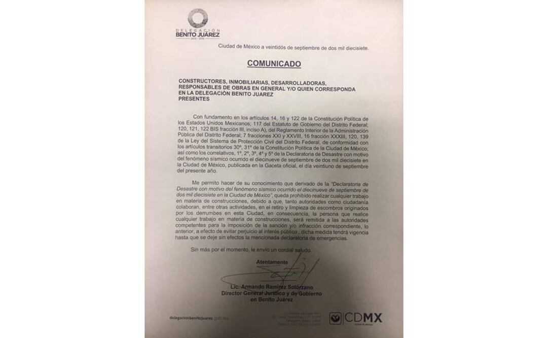 Suspenden construcciones en BJ por declaratoria de desastre