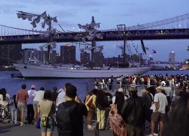 Buque Escuela Cuauhtémoc colisiona en Nueva York; lo que se sabe del accidente fatal que dejó 2 muertos y múltiples heridos