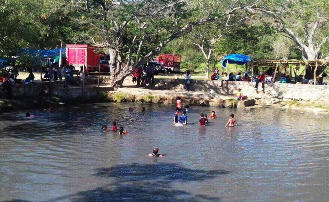 Aguas termales que se secaron por sismo se recuperan en Oaxaca. Foto: Cortesía