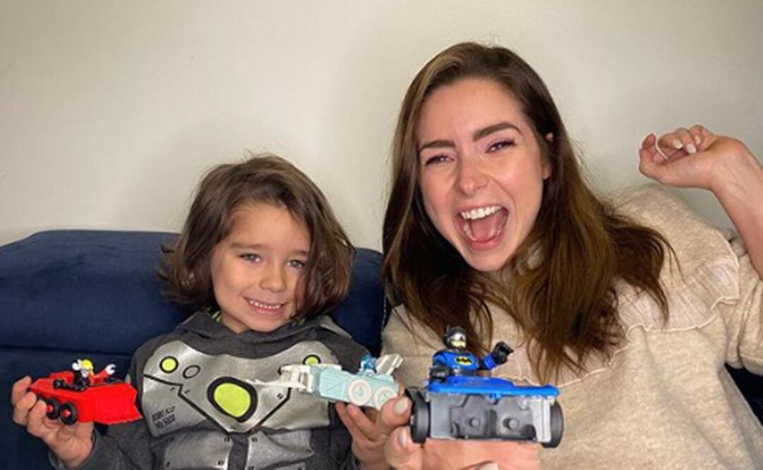 Ariadne Díaz y su hijo Diego. Foto: Instagram