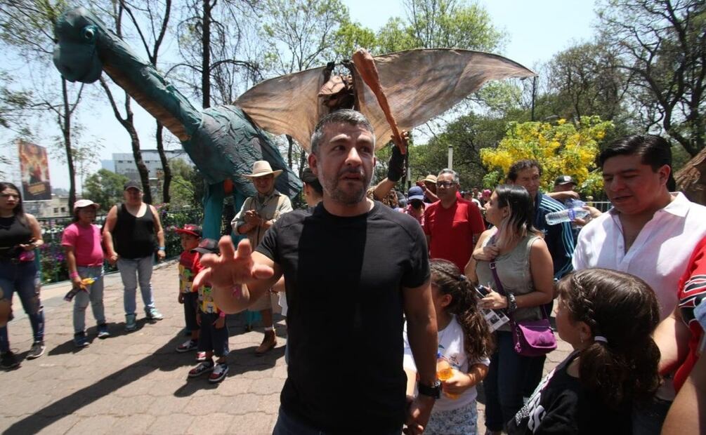 Mauricio Tabe en los festejos del Día del Niño en la alcaldía Miguel Hidalgo. Foto: Carlos Mejía. EL UNIVERSAL