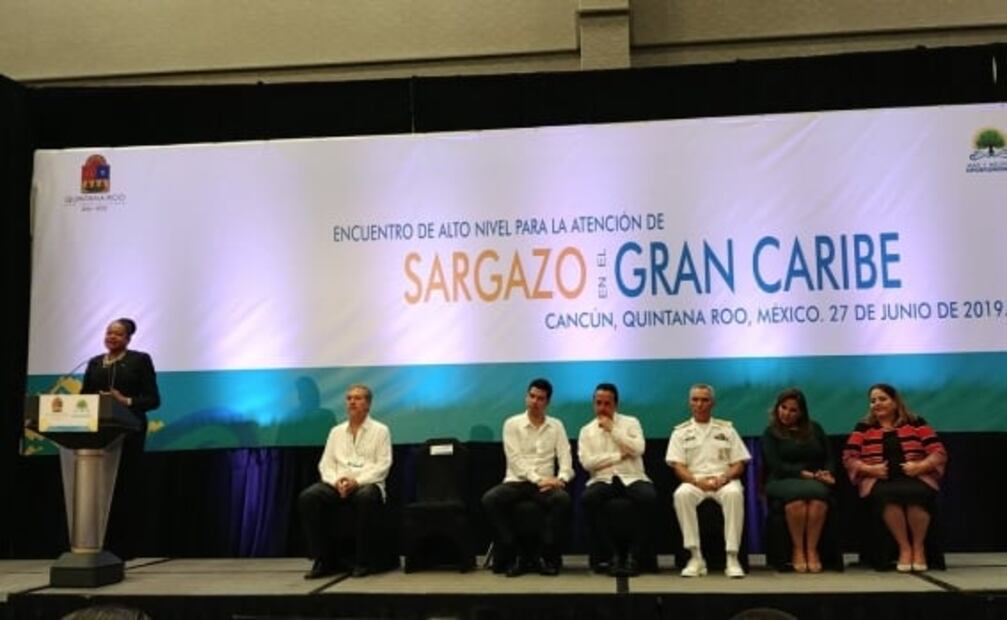 Sargazo es un problema global, concluyen en Encuentro de Alto Nivel en Cancún 