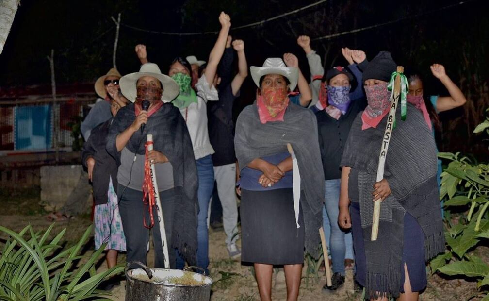 Mujeres Mazatecas por la Libertad, comité de Autodefensa de la región Cañada de Oaxaca. Foto: Cortesía de Elizabeth Díaz/ Sueña Dignidad