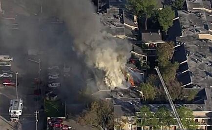 Four-alarm fire in Houston apartments