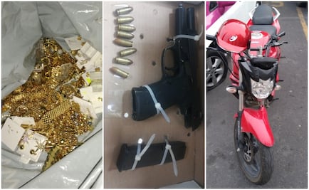 Menores roban joyería del Centro, su moto falla para escapar y los detienen