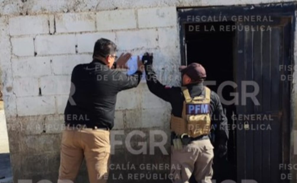Aseguran inmueble con almacenamiento de más de dos mil litros de hidrocarburo en Sonora (25/02/2026). Foto: Especial