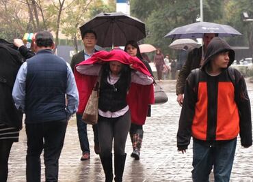 Reportan lluvia en ocho delegaciones de la CDMX