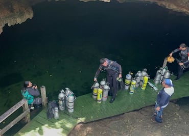 Localizan cuerpo de buzo argentino en cenote de Yucatán; había desaparecido desde hace 2 días