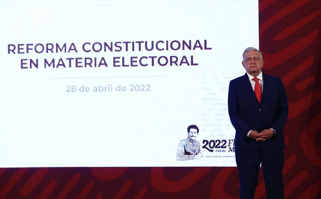 AMLO va por nuevo INE con menos consejeros. Foto: Diego Simón Sánchez/EL UNIVERSAL