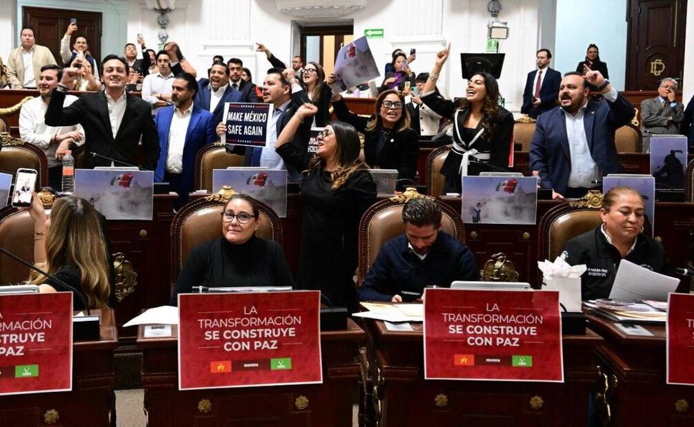 Debaten por casi 5 horas sobre la marcha de la Generación Z en el Congreso de la CDMX.
Foto: Especial.