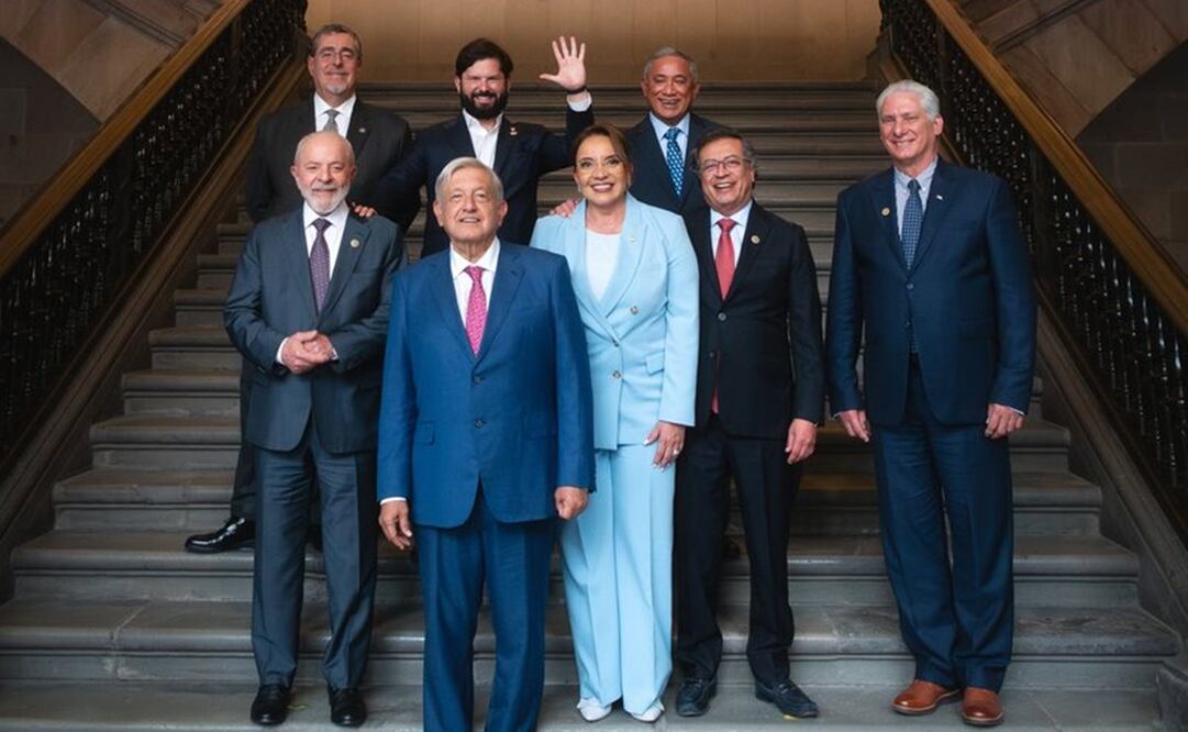 El presidente Andrés Manuel López Obrador recordó que esta comida era para despedirse de sus homólogos. Foto: X @lopezobrador_