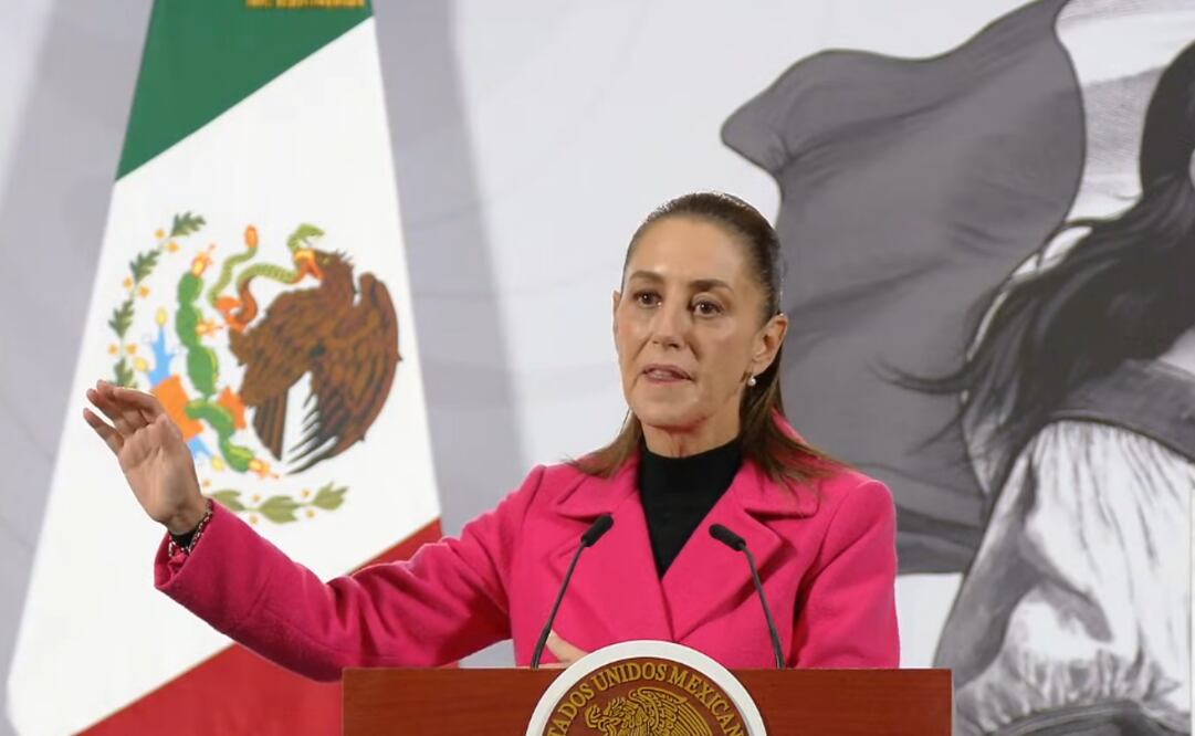 Claudia Sheinbaum, presidenta de México, durante la mañanera del 13 de noviembre del 2025. Foto: Captura de pantalla.