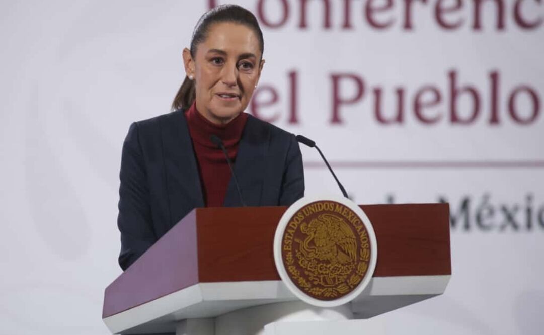 Claudia Sheinbaum en la mañanera del 14 de noviembre del 2025. Foto: Carlos Mejía / EL UNIVERSAL